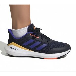 Adidas Bounce Running Shoes Women's 6.5 Cushioned‎ Athletic Sneakers Black Blue